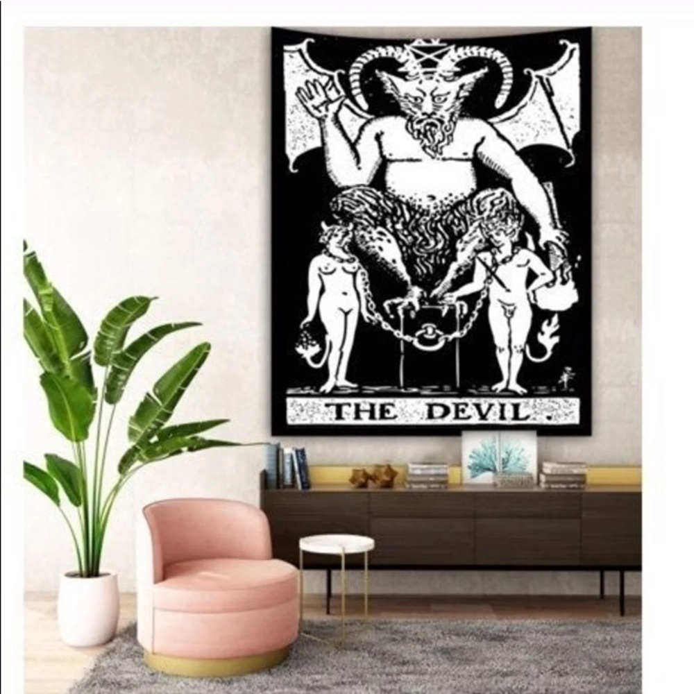 The Devil Tarot Tapestry